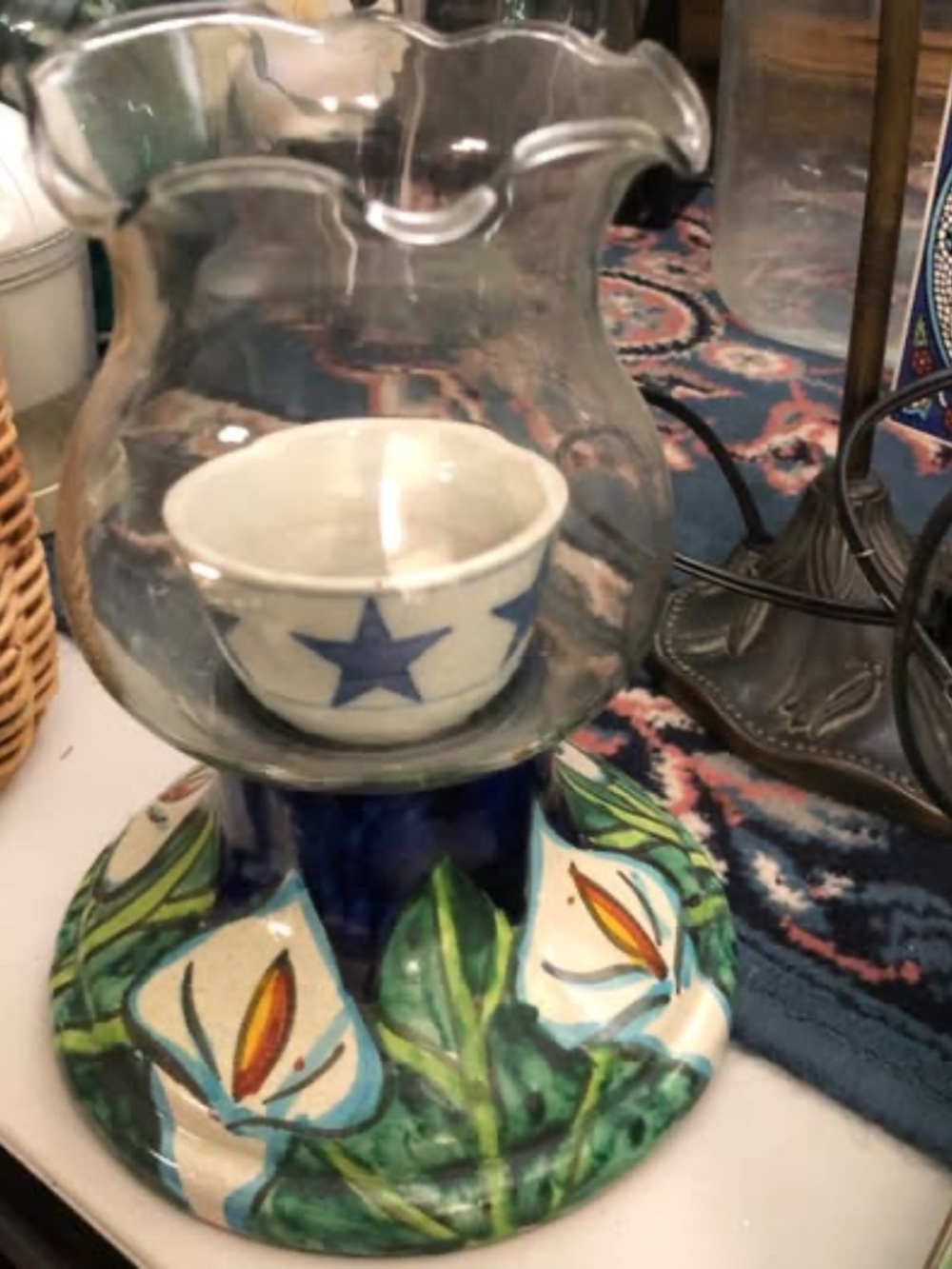 Mexican Ceramic Candle Holder